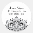 Search for black snowflake stickers Address