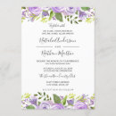 Search for purple rose wedding invitations Floral