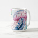Search for jellyfish mugs Watercolor