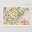 Search for cartoon maps postcards America