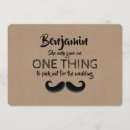 Search for moustaches cards invites For him