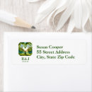 Search for monogram return address labels Green