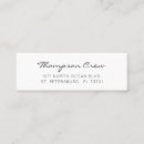 Search for mini business cards Elegant