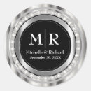 Search for silver black wedding stickers Anniversary