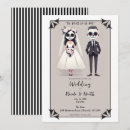 Search for bride and groom wedding invitations Cartoon