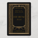 Search for great gatsby save the dates Gold