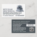 Search for snow shoveling business cards Customer