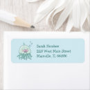 Search for jellyfish return address labels Cute
