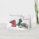 Search for hedgehog christmas cards Animal