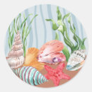 Search for bridal shower seashell stickers Watercolor