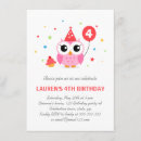 Search for pink owl birthday invitations Kids birthday party