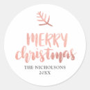 Search for rose gold christmas stickers Chic