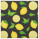 Search for lemons fabric Black