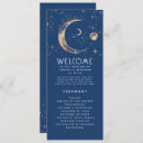 Search for navy and gold wedding programmes Moon