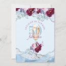 Search for burgundy and silver birthday invitations 50 and fabulous