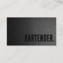 Search for liquor business cards Bartender