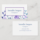 Search for caregiver business cards Floral