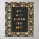 Search for deco art posters Black and gold