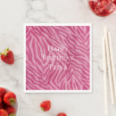 Search for animal print napkins Pink