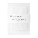 Search for black wedding invitation belly bands Traditional