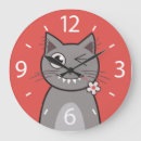 Search for funny cat clocks Cartoon