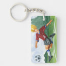Search for player rectangular key rings Soccer
