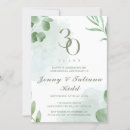 Search for 30th anniversary invitations Eucalyptus