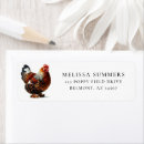 Search for barnyard return address labels Hen