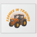 Search for farm tractor wrapping paper Cow