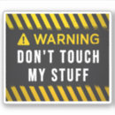 Search for funny mac stickers Warning