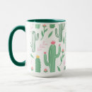 Search for cactus pattern mugs Green