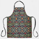 Search for red and yellow flowers aprons Vintage