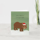 Search for brown bear christmas cards Winter