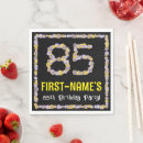 Search for 85th birthday napkins Boho