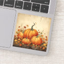 Search for vintage autumn stickers Fall leaves