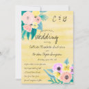Search for teal and coral wedding invitations Floral