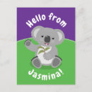 Search for cute koala postcards Cartoon