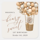 Search for hot air balloon 1st birthday stickers Baby boy