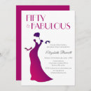 Search for fuschia birthday invitations Elegant