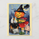 Search for pumpkin head postcards Vintage