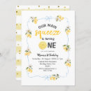 Search for sunshine lemonade invitations Watercolor