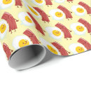 Search for bacon and eggs wrapping paper Cute