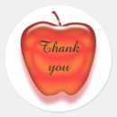 Search for teacher apple stickers Red