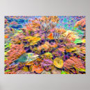 Search for coral reef art Tropical fish