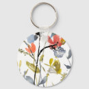 Search for watercolor flower key rings Botanical