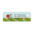 Search for black white cow return address labels Barnyard