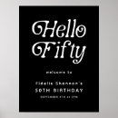 Search for 50th birthday welcome sign posters Simple