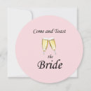 Search for champagne glass hens party invitations Toast