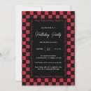 Search for buffalo plaid christmas invitations Red