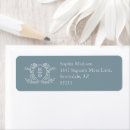 Search for simple floral return address labels Minimalist